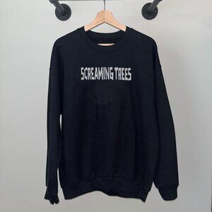 Black Screaming Trees Psychedelic 90s Punk Rock Band Crewneck Sweatshirt